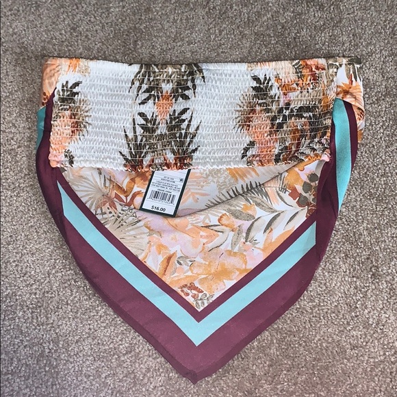 Wild Fable Strapless Printed Scarf Top - Picture 7 of 10